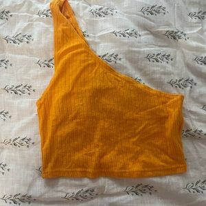 2 for 1 urban outfitters one shoulder crop tops